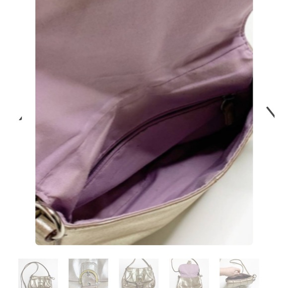 Coach leather bag metallic! - Picture 4 of 8